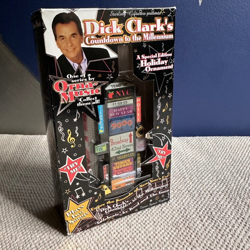 Vintage Y2K Musical Ornament Times Square Replica Countdown to 2000 New In Box